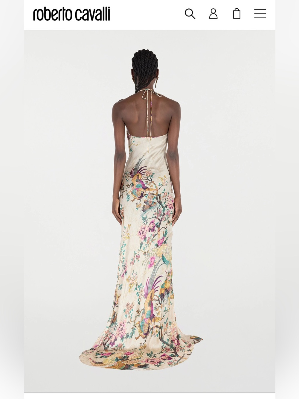 NWT Roberto Cavalli Maxi Silk Printed Dress - Picture 4 of 9